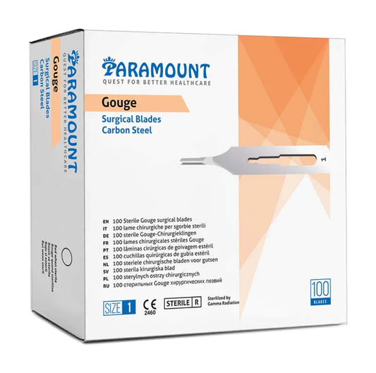 Sterile Gouge Blades - Korean Carbon Steel 100 Pack